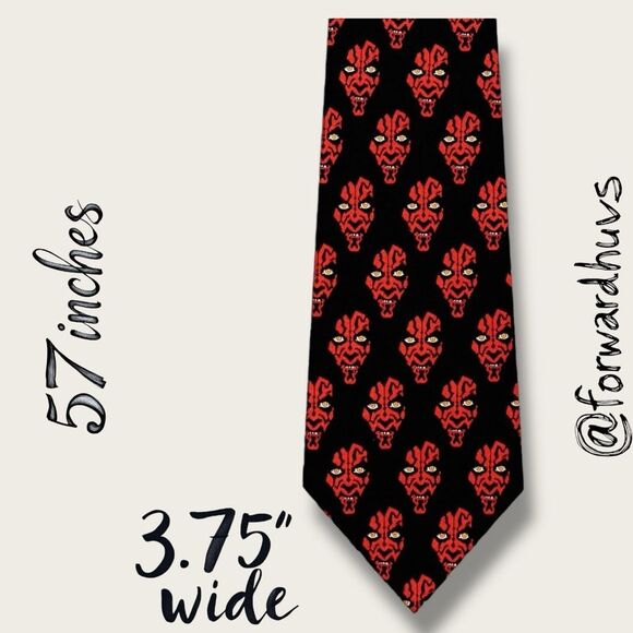 Star Wars Darth Maul Pattern Ties Neck Tie - Picture 8 of 9